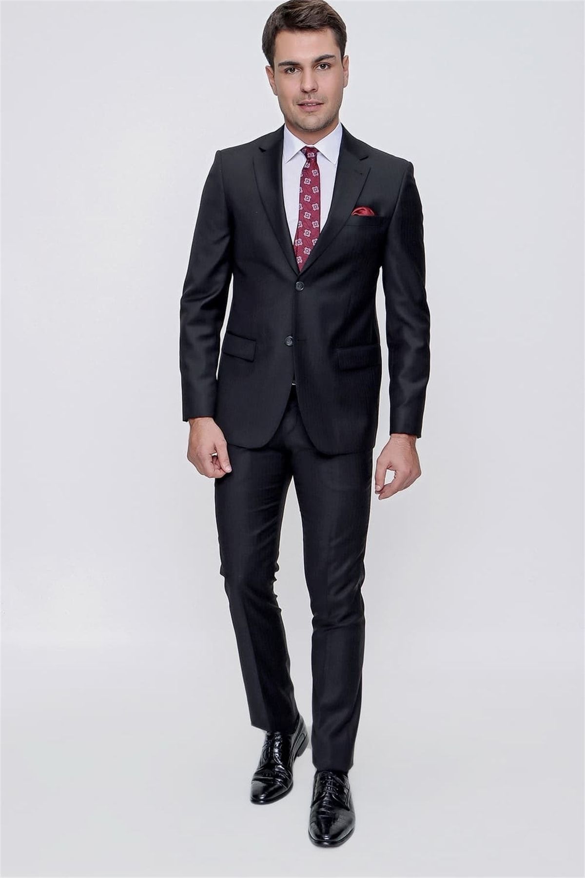 Efor Tk 799 Slim Fit Siyah Klasik Takım Elbise