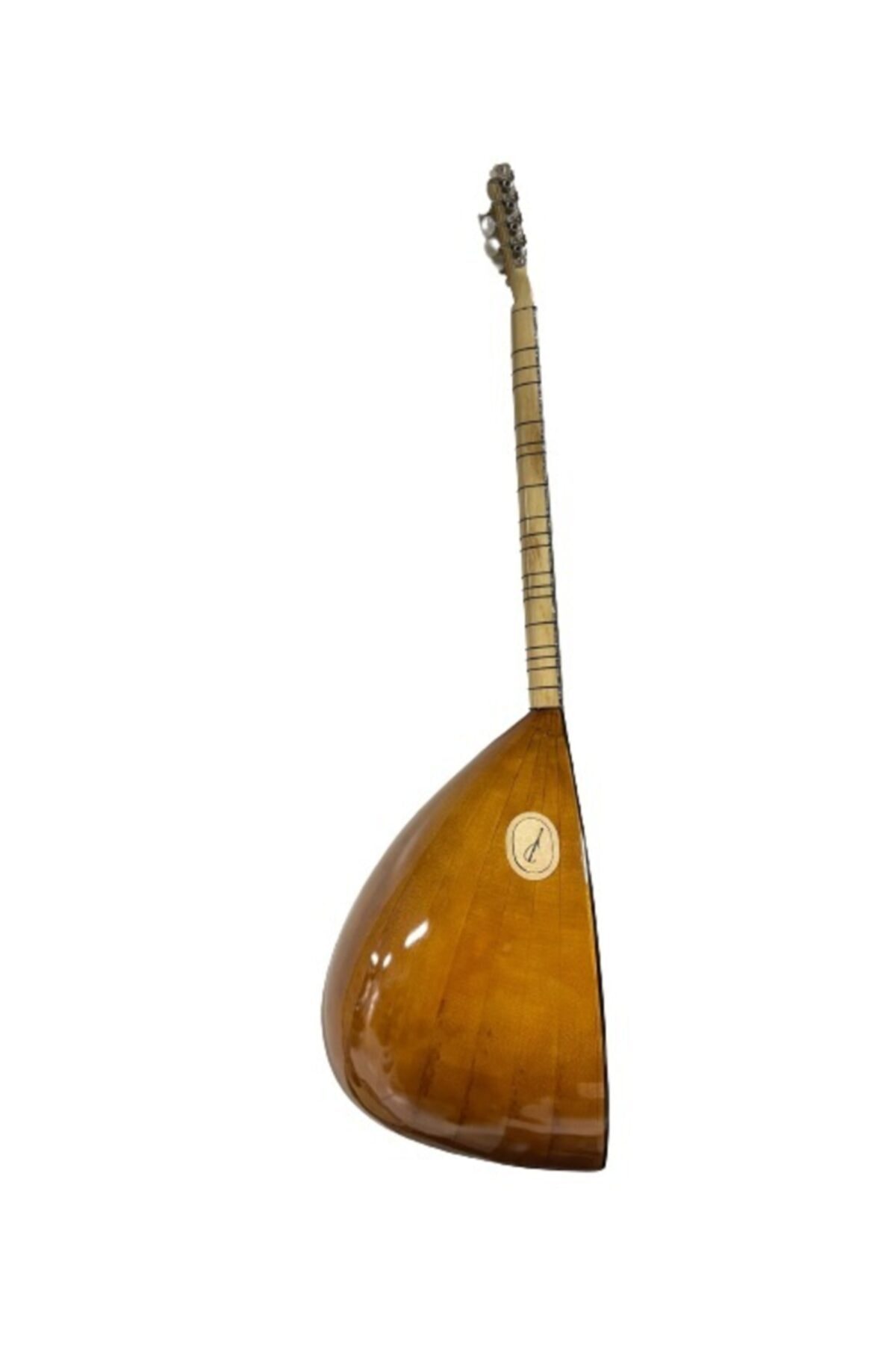 bademüzik Kısa Sap Bağlama Gitar Burgulu Sarı Kelebek Ağacı Sedefli Çıtalı