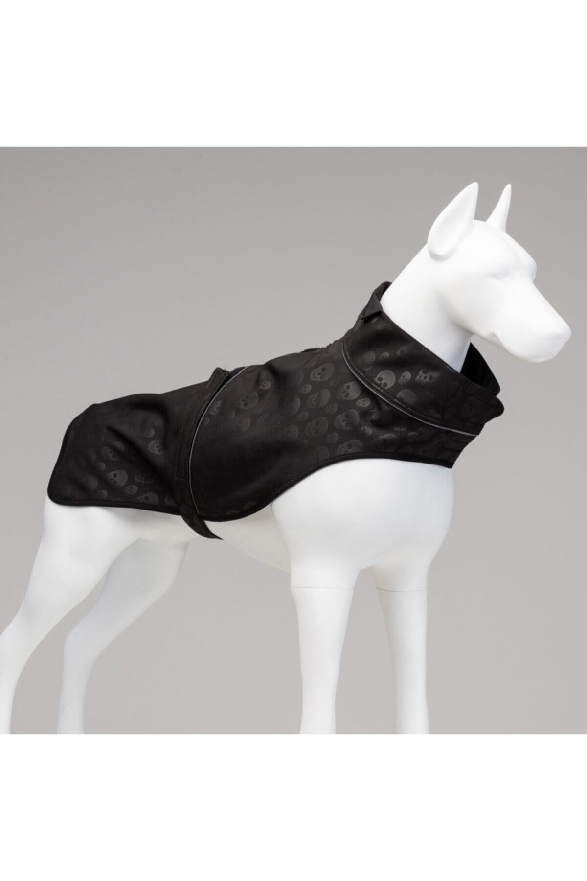Lindodogs Softshell Black Skull Köpek Yağmurluğu (küçük, Orta Ve Büyük Irk)