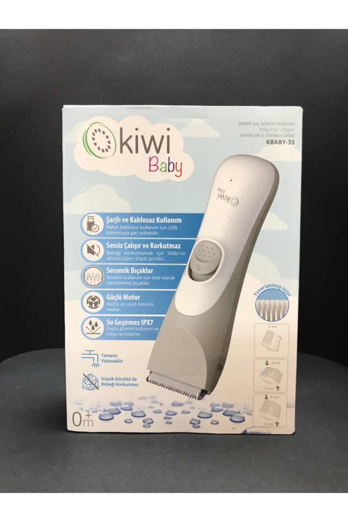 Kivi Bebe Kivi Baby Kbaby-33 Şarjlı Sessiz Su Geçirmez Traş Makinesi