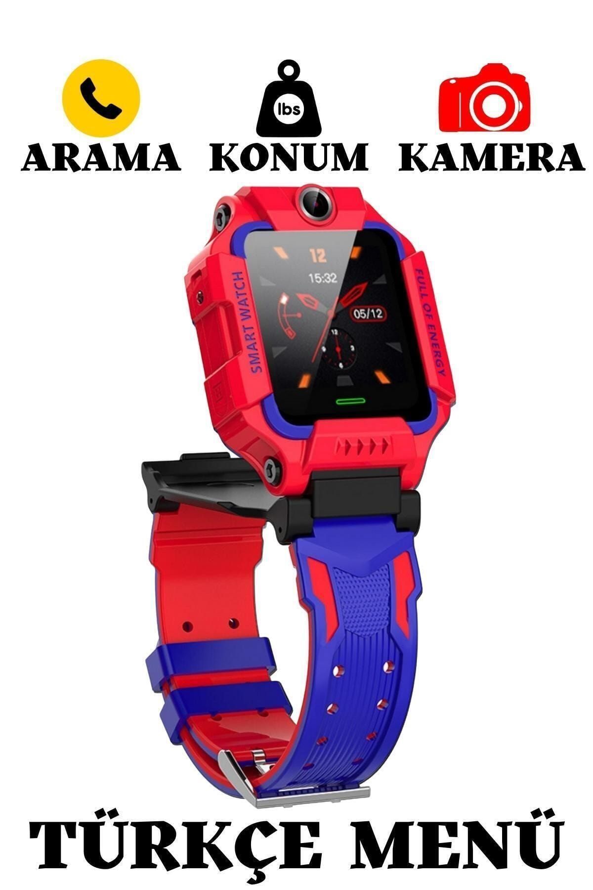 Kallow Zplus Sim Kart Özellikli Su Geçirmez Akıllı Çocuk Takip Saati - Kırmızı/mavi