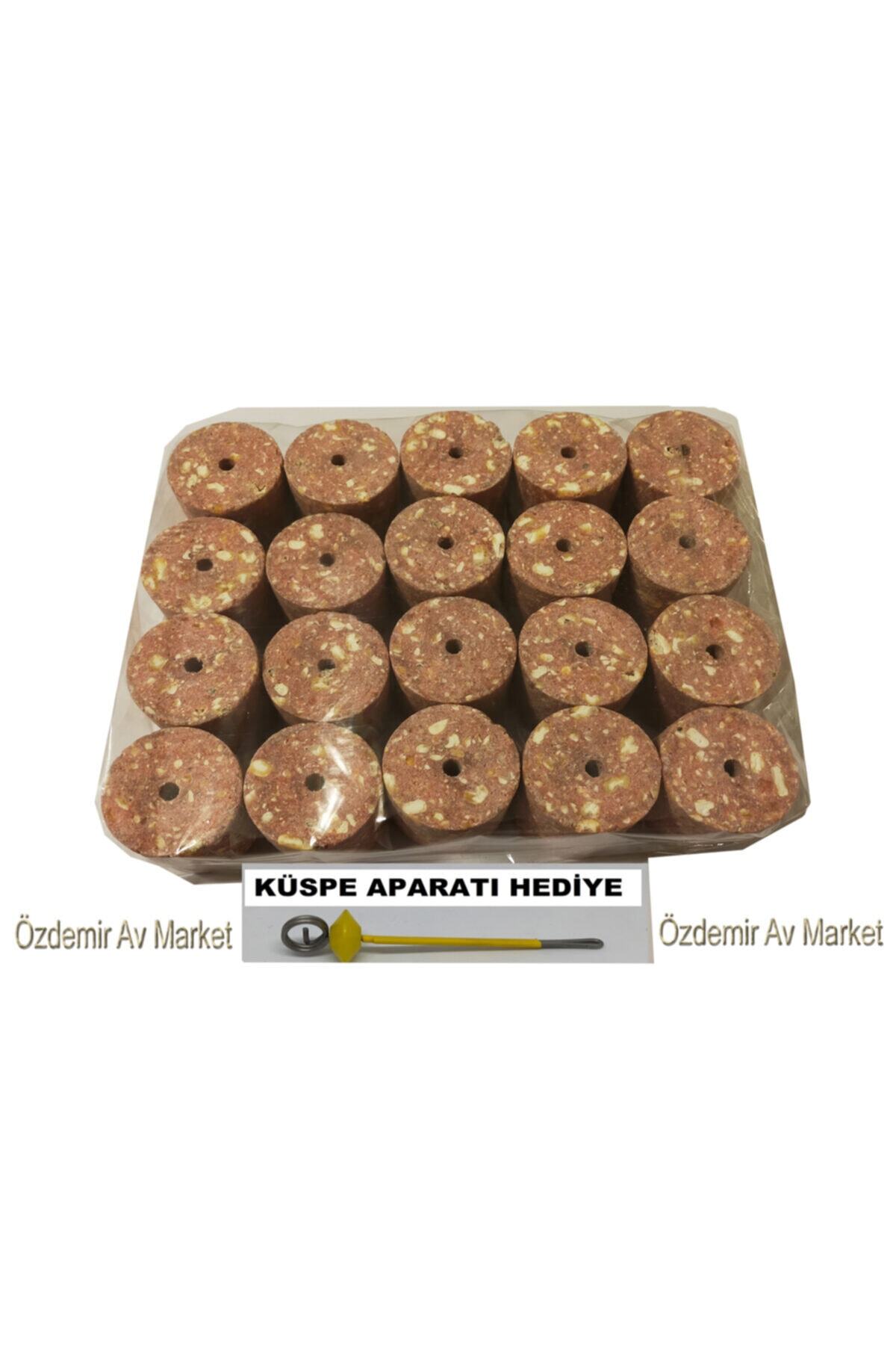 SAZAN RİG Sazan Balık Avı Delikli Silindir Çilek Küspesi 100 gr 20 adet