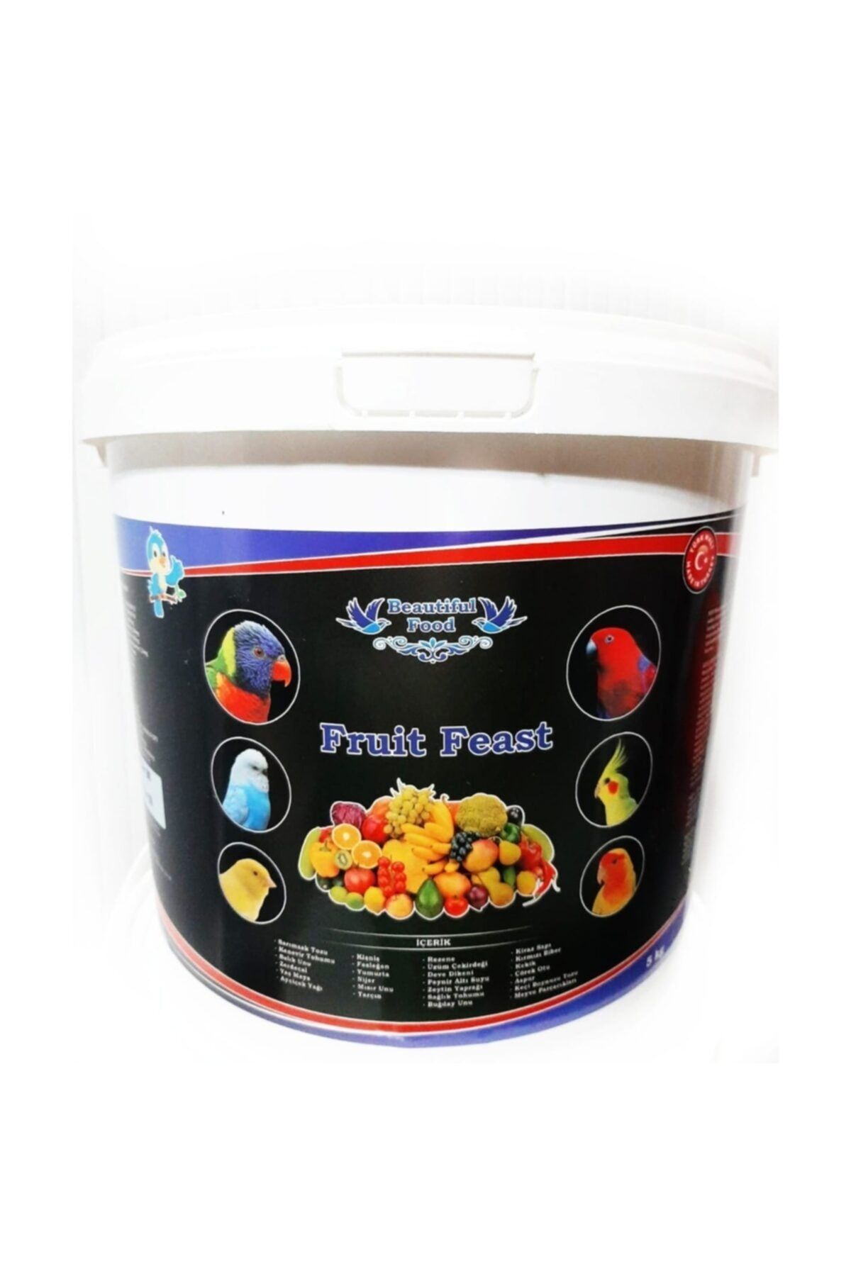 Beatiful Food Beautiful Food %100 Meyveli Kuş Maması Kuş Yemi 5 Kg