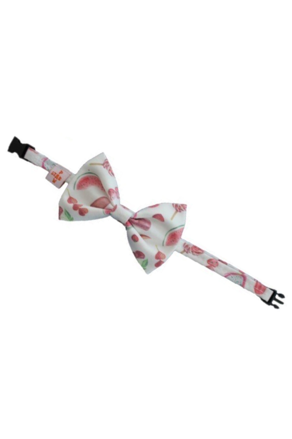 Pawstar Karpuz Desenli Papyonlu Ayarlanabilir Kedi Boyun Tasması 18-38 Cm
