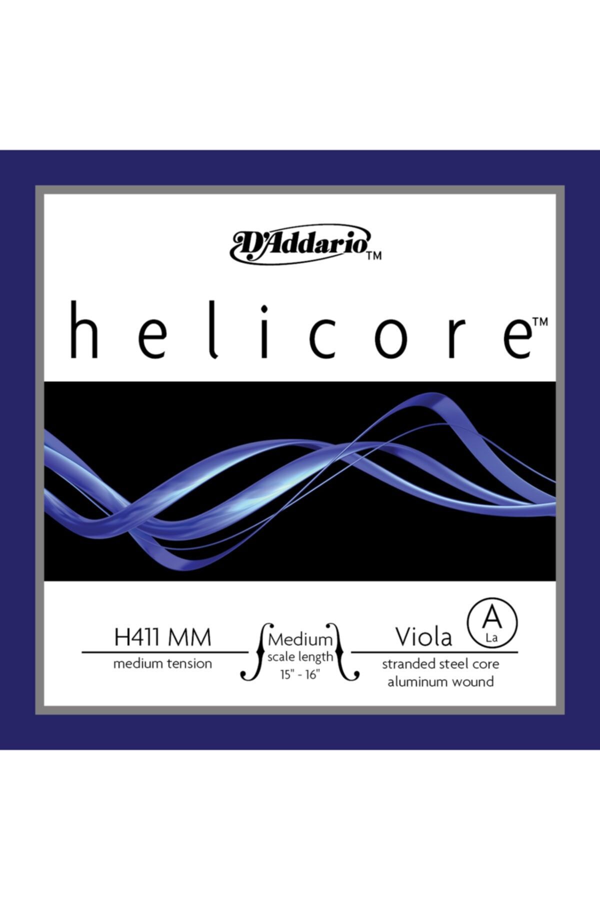 Daddario Daddarıo H411mm Keman Tek Tel, Helıcore, A-la, Medıum Scale, Med