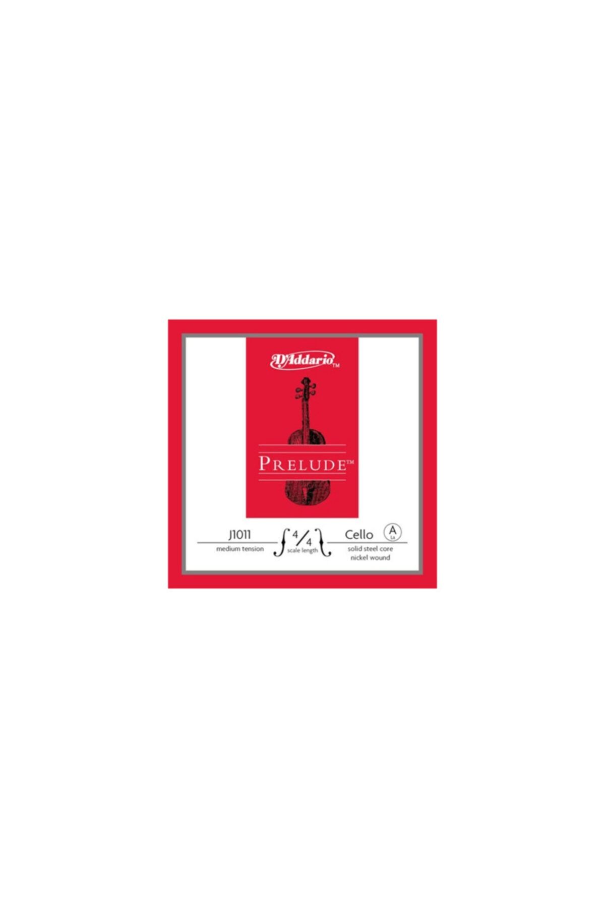Daddario Daddarıo J1011 Cello Tek Tel, Prelude, A-la, 4/4 Scale, Medıum