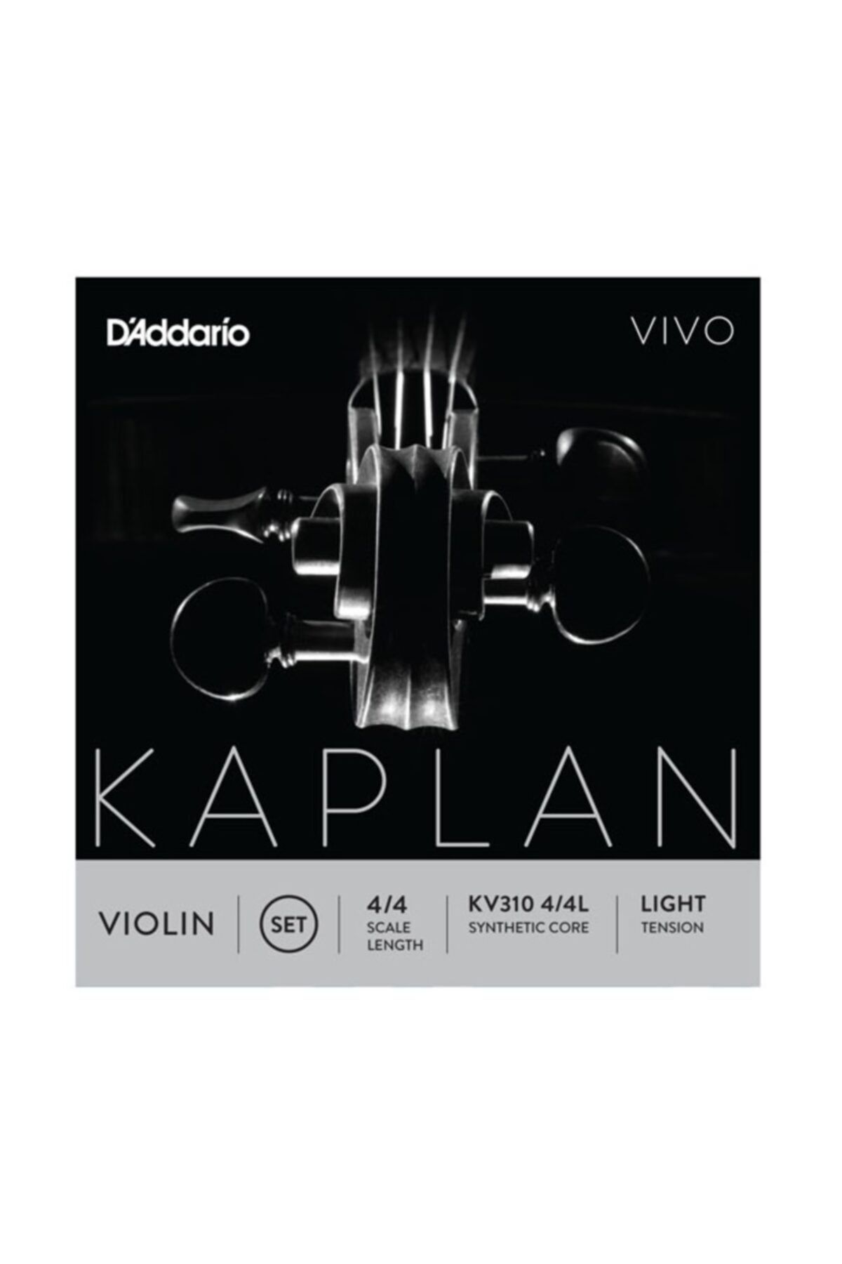 Daddario Kv310l Keman Tel Seti, Kaplan Vıvo, 4/4 Scale, Lıght T