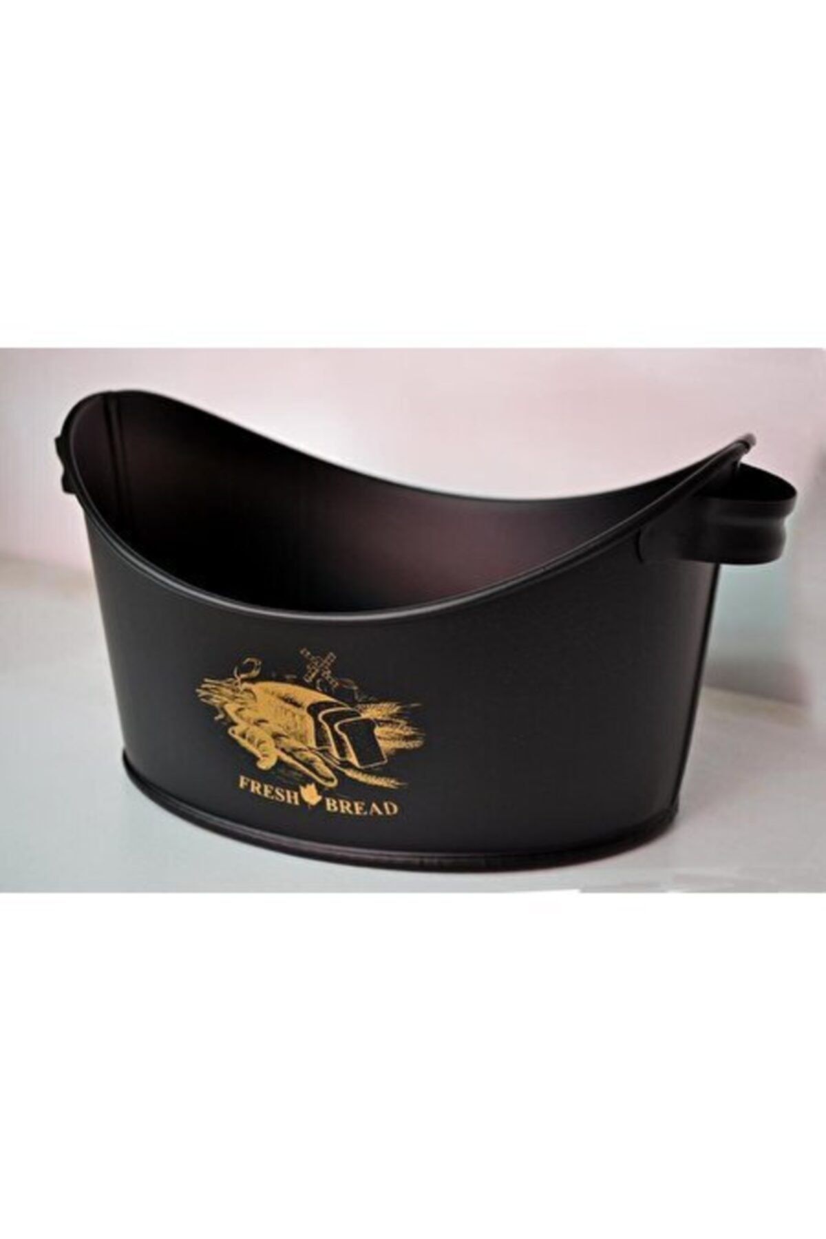 uğurhome 28cm Metal Kayık Ekmeklik Siyah
