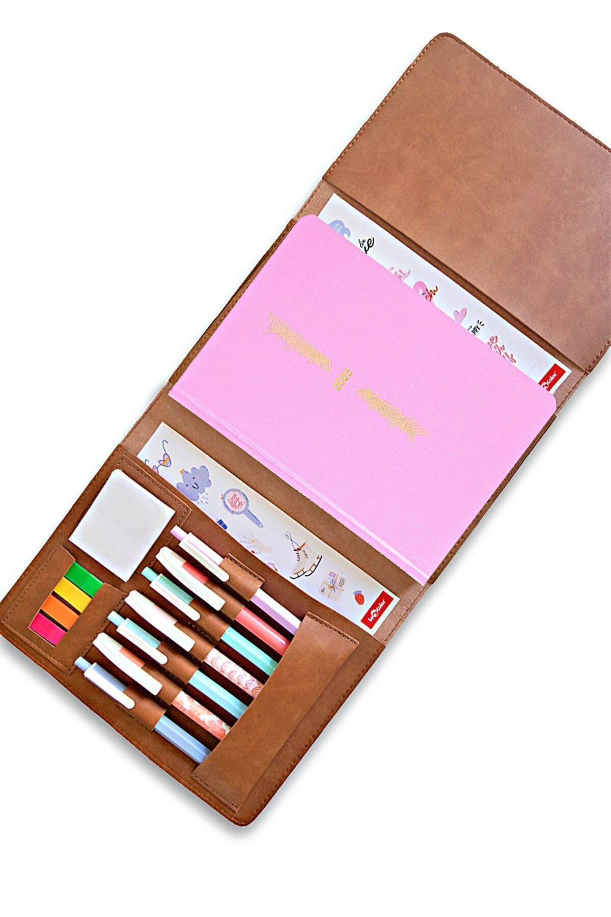Le Color Vegan Organizer Ve 2022 Haftalık Ajanda Pembe
