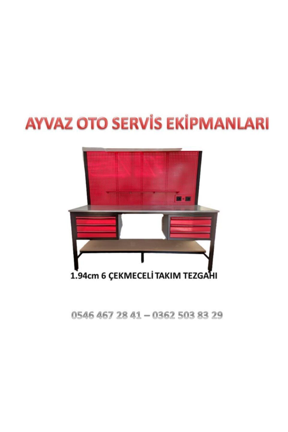 ayvaz oto 6 Çekmeceli Takım Tezgahı 194 Cm