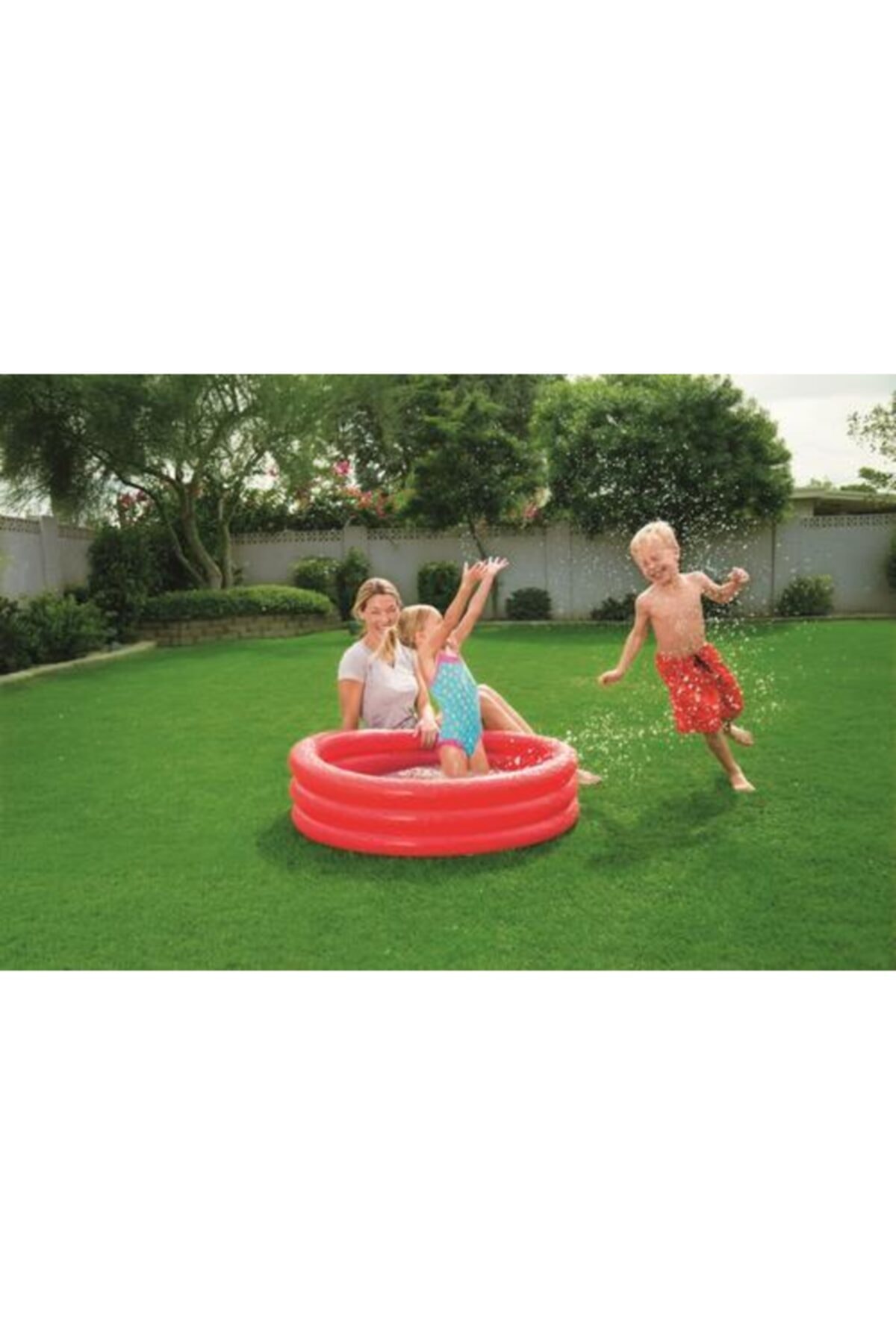 Lisinya Çocuk Havuzu 102x25 Cm 3 Boğumlu Bestway Kırmızı - 51024