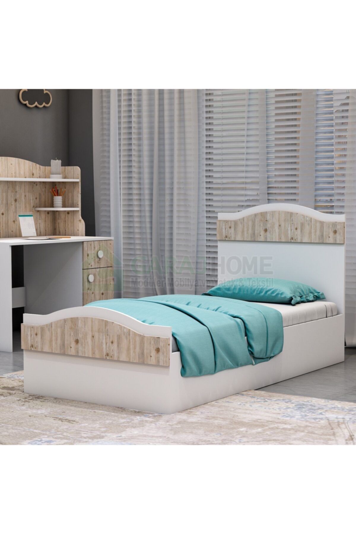 Garaj Home Nefes Genç Odası Takımı - Çalışma Masası, Dolap ,karyola