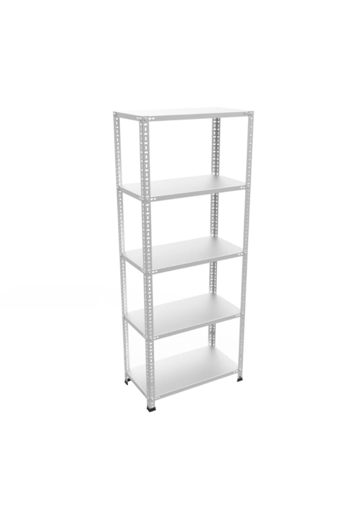 RafBurada 5 Katlı Galvaniz Çelik Raf. Depo, Kiler, Dosya Rafı 1.00 Mm-31x75-150 Cm