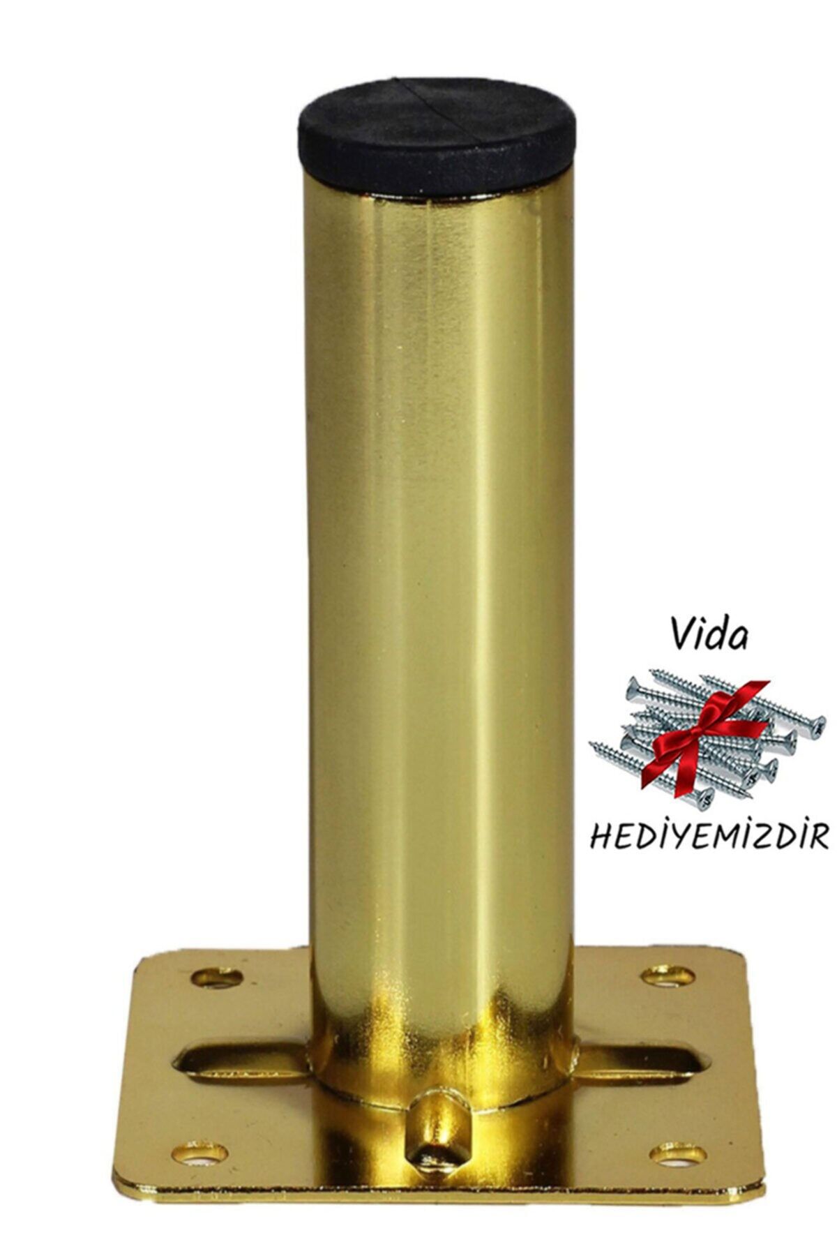 Badem10 Nobel Mobilya Masa Sehpa Ayağı Metal Ayak 12 Cm (altın)