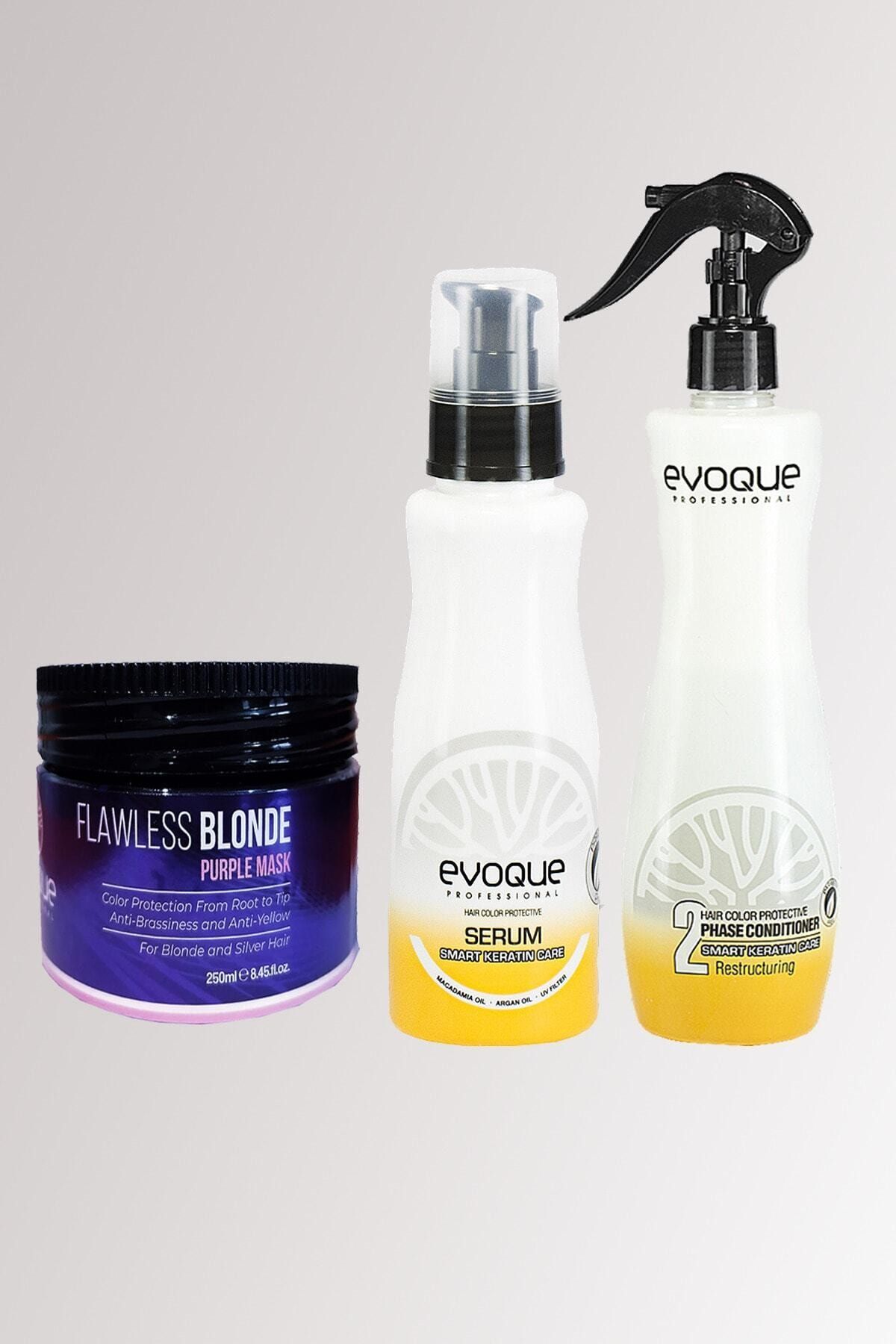 Evoque Profesyonel Anti Purple Mask 250 ml Smart Keratin Serum Smart Keratin Fön Suyu