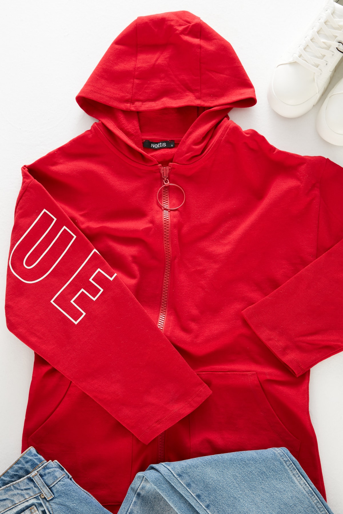 Supreme sweatshirt trendyol clearance