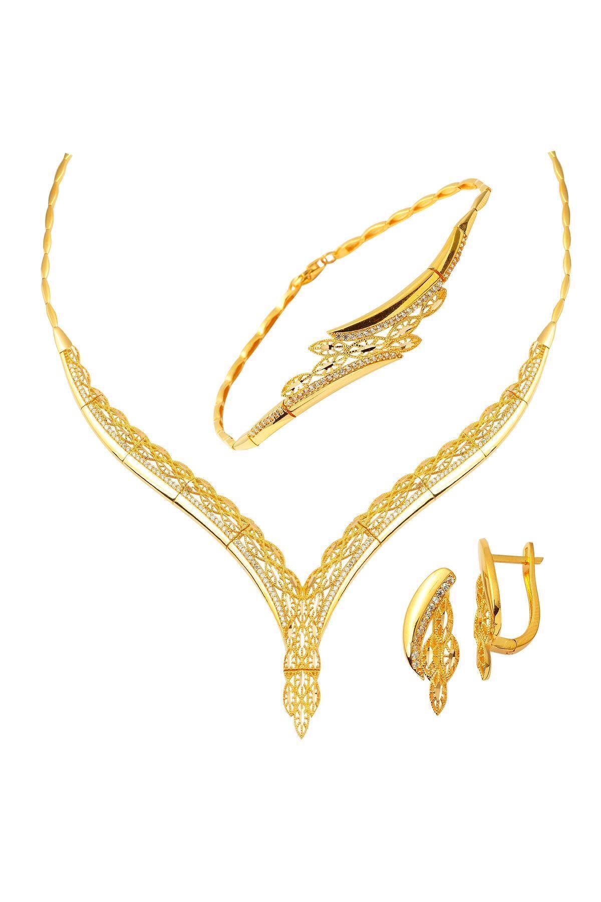 Bilezikci Altın Oya 22 Ayar Altın Takı Seti