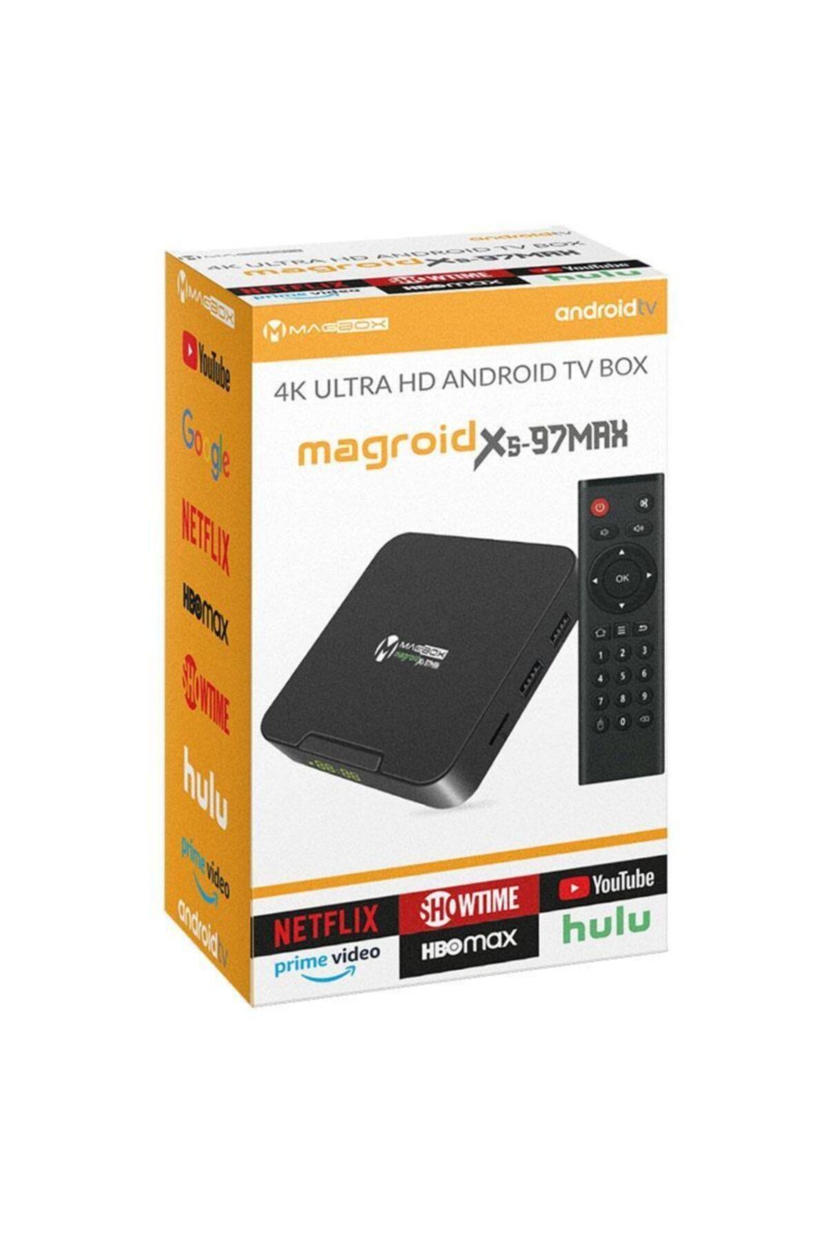 AYT TİCARET Magbox Magroıd Xs-97max 4gb Ram 32 Hdd 4k Ip Tv Box (androıd 9.1)