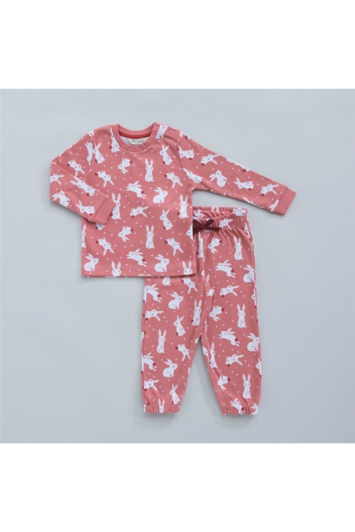 Chakra Rabbit Pijama Takımı Mercan