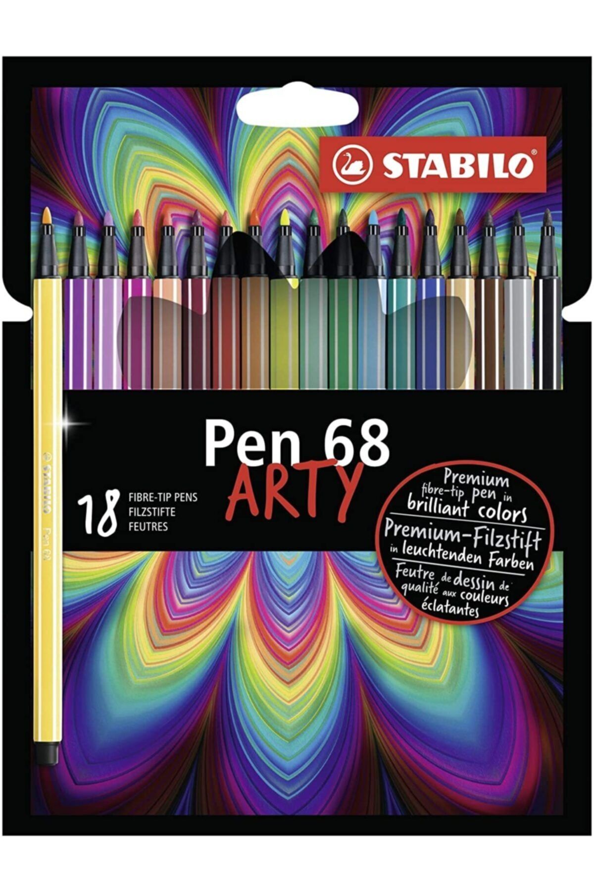 Stabilo Pen 68 Arty Keçe Uçlu Kalem Seti 18'li