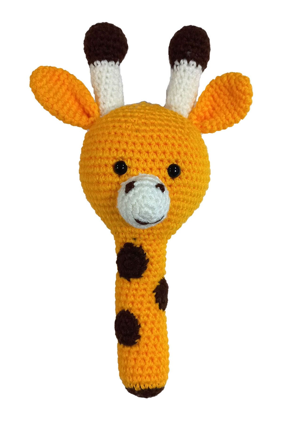basarbasmaz Zürafa Amigurumi Örgü - Doğal Bebek Oyuncak