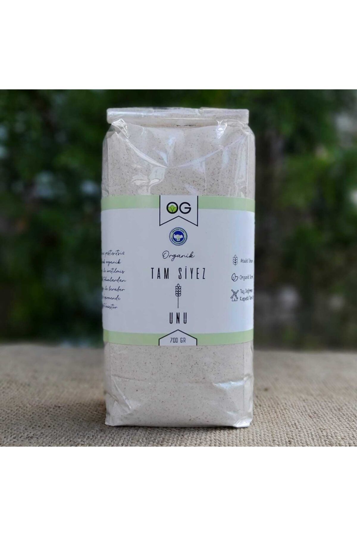 OG natural Organik Tam Siyez Unu 700 Gr