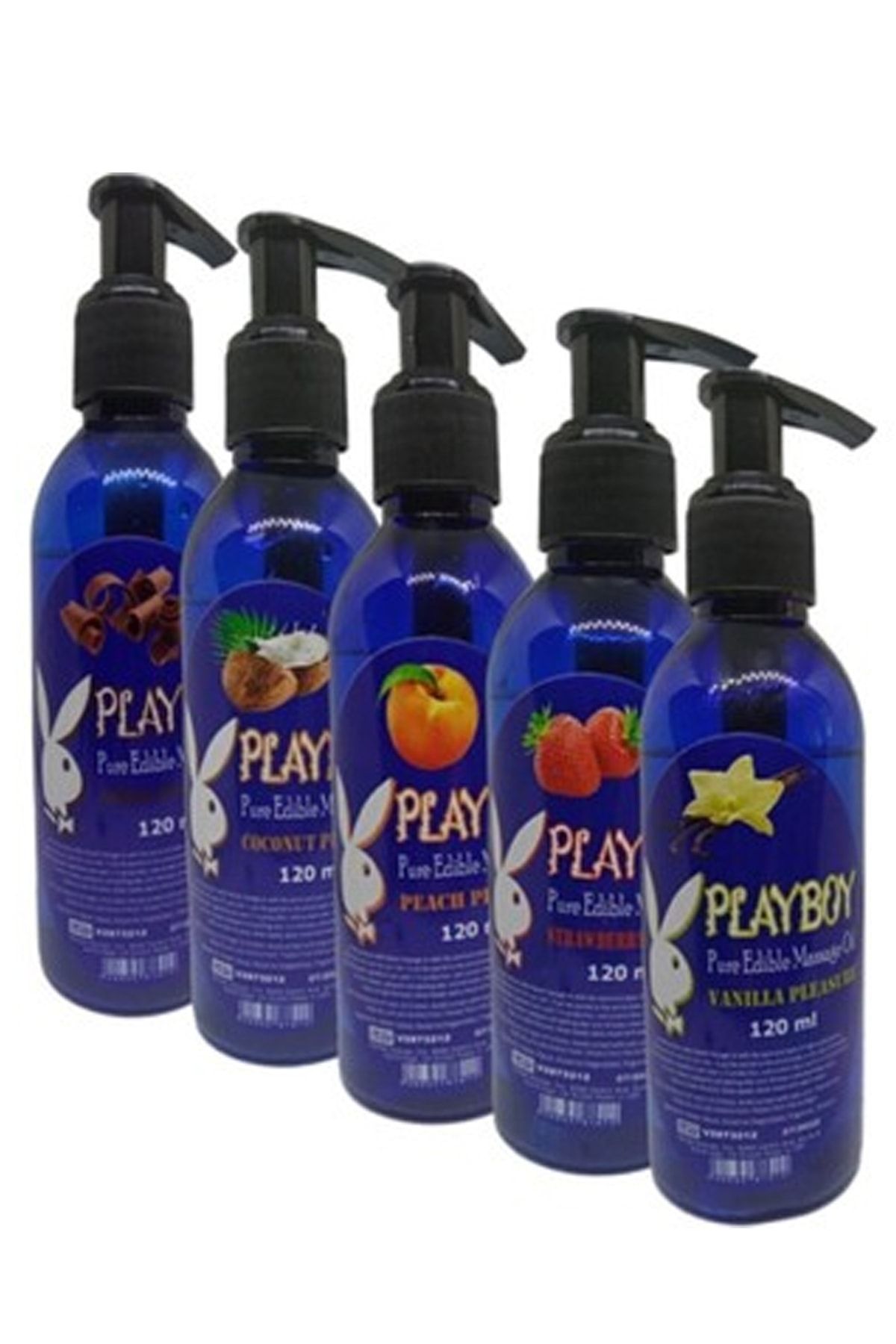 Playboy Edible Aromaterapi Massage Oil 120ml Masaj Yağı 5 Koku 5 Tat