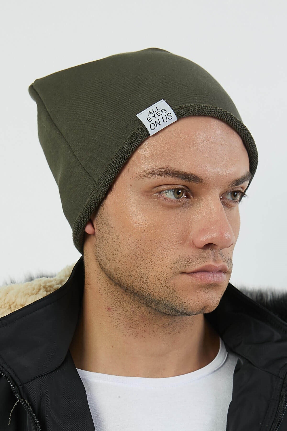 Mossta All Eyes On Us Erkek Haki Bere