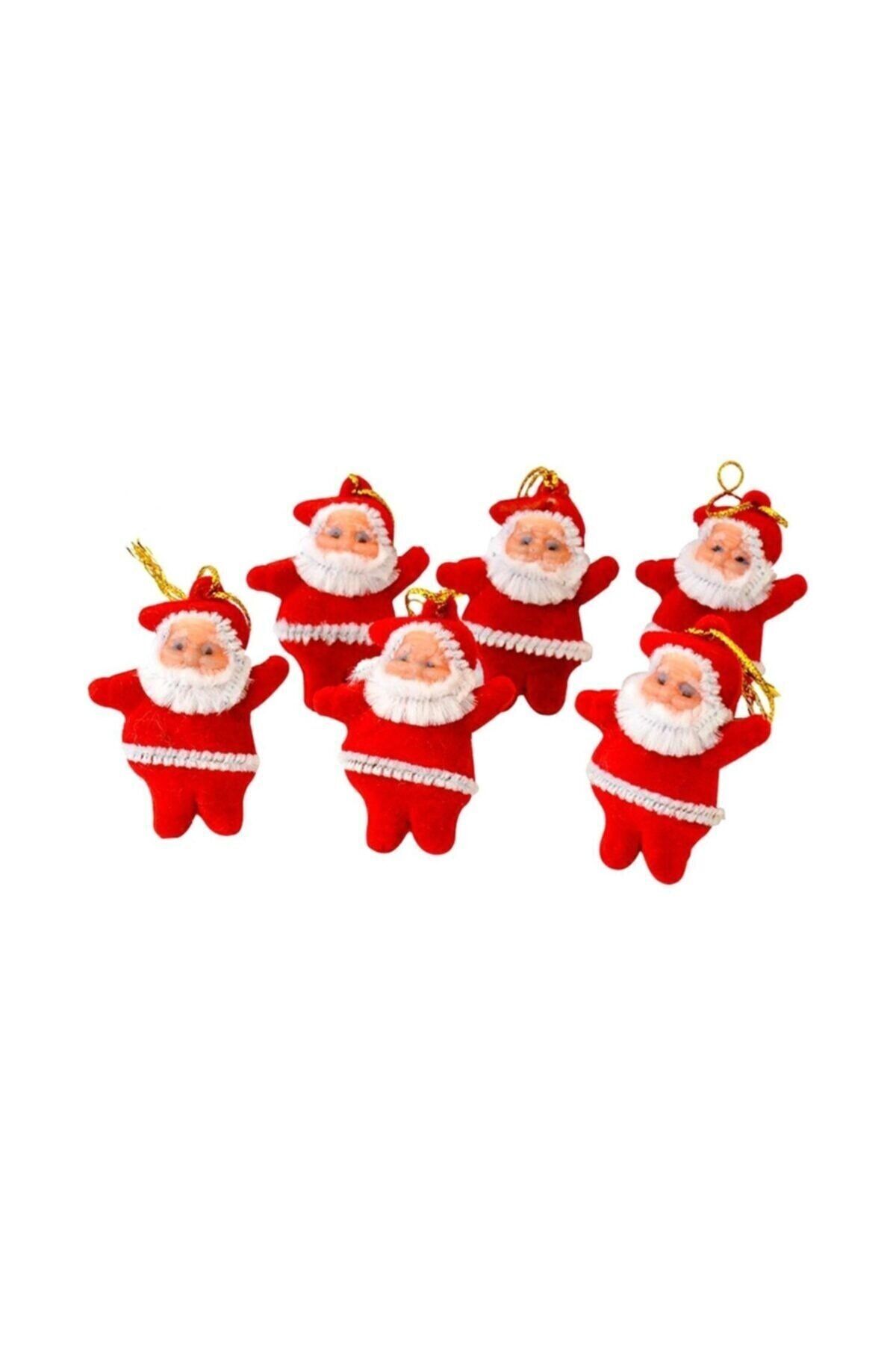 mişa aksesuar Yılbaşı Yeni Yıl Çam Ağaç Süs Noel Baba 6'lı