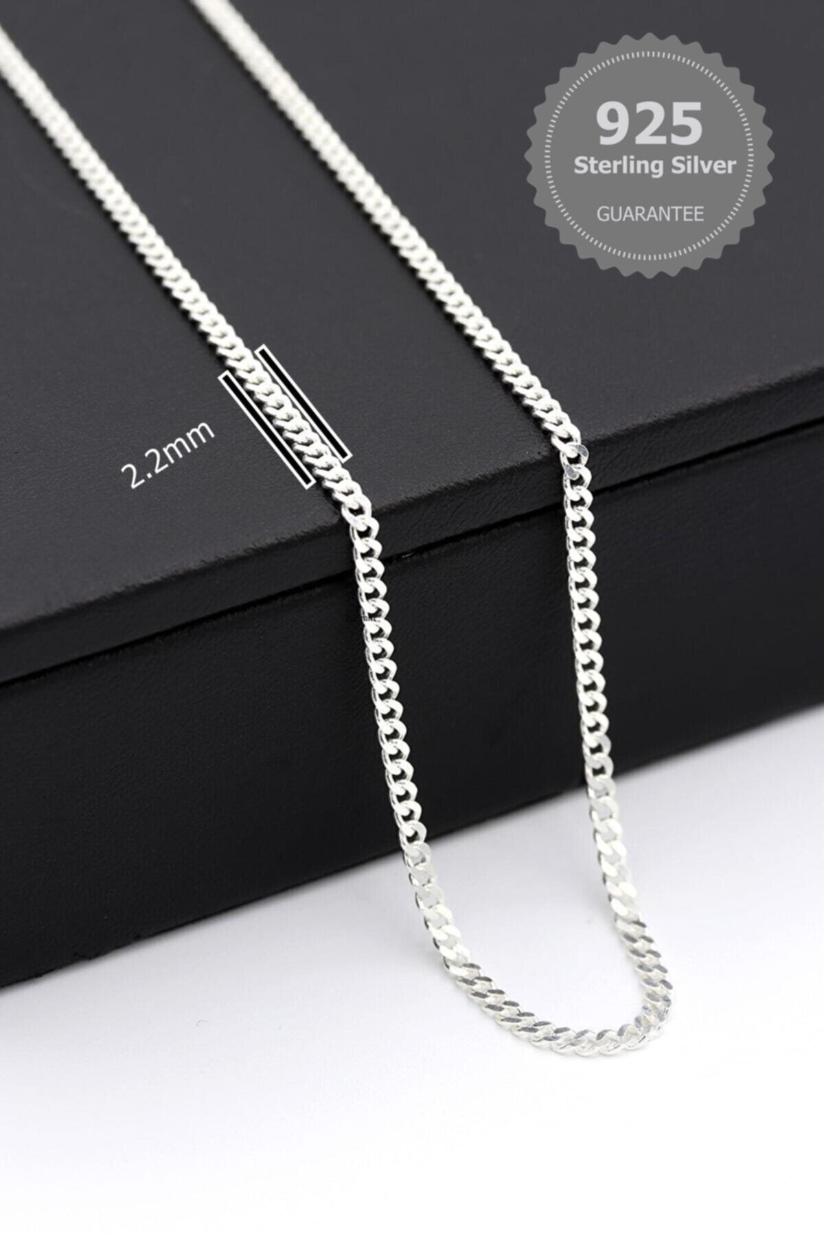 CAN SİLVER 925 Ayar Gümüş 2.2 Mm Gurmet Erkek Kolye