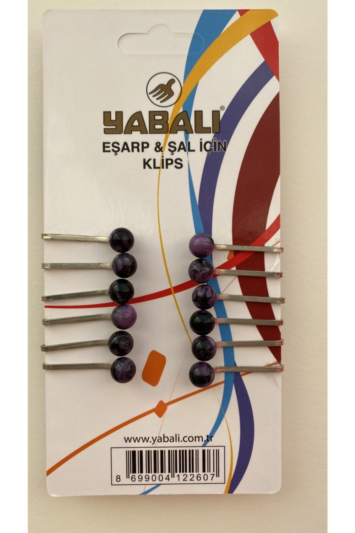 Yabalı Eşarp Şal Klipsi 12’li