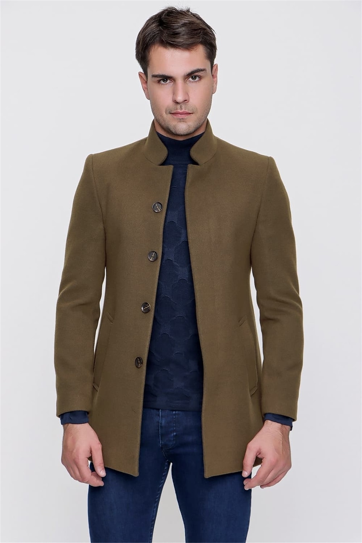 Efor Plt 072 Tobacco Klasik Palto