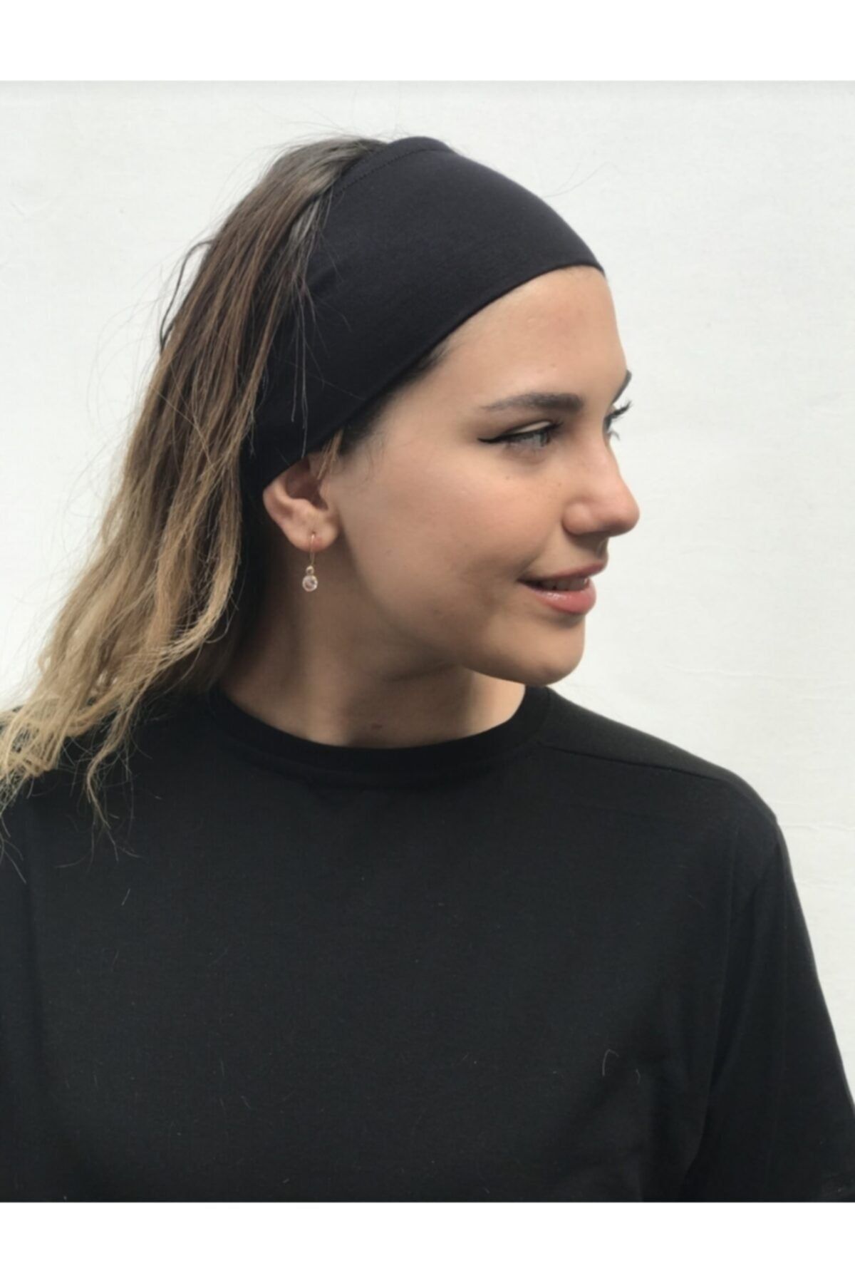 kuayscarfs Yeni Sezon Yoga Saç Bandı Siyah