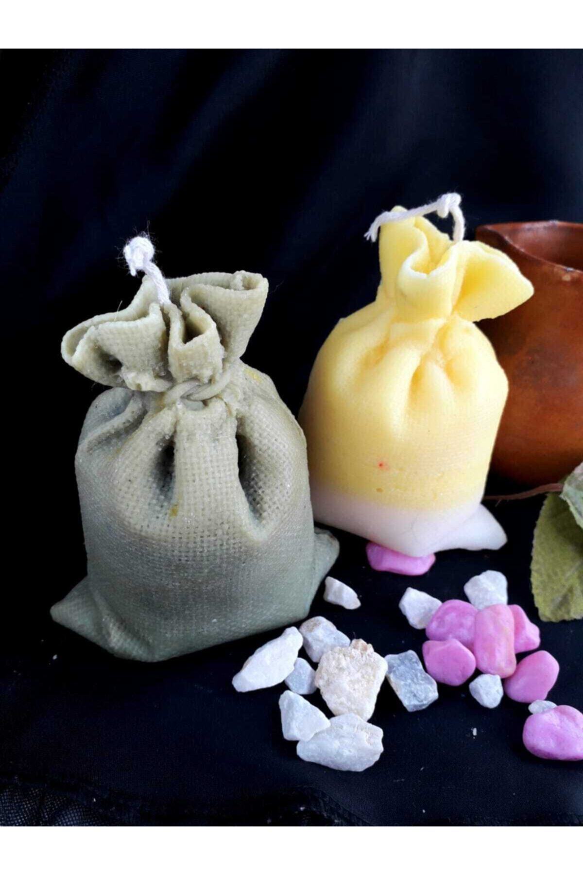 Nes World Yılbaşı (2 Adet) Çuval Mum - Limon Ve Yasemin Kokulu 10x8cm