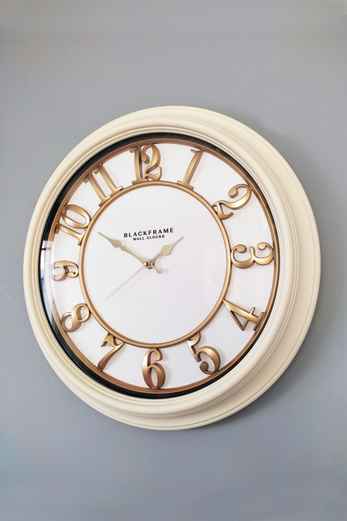 Blackframe - Home Style Gold & Fildişi 46cm Duvar Saati