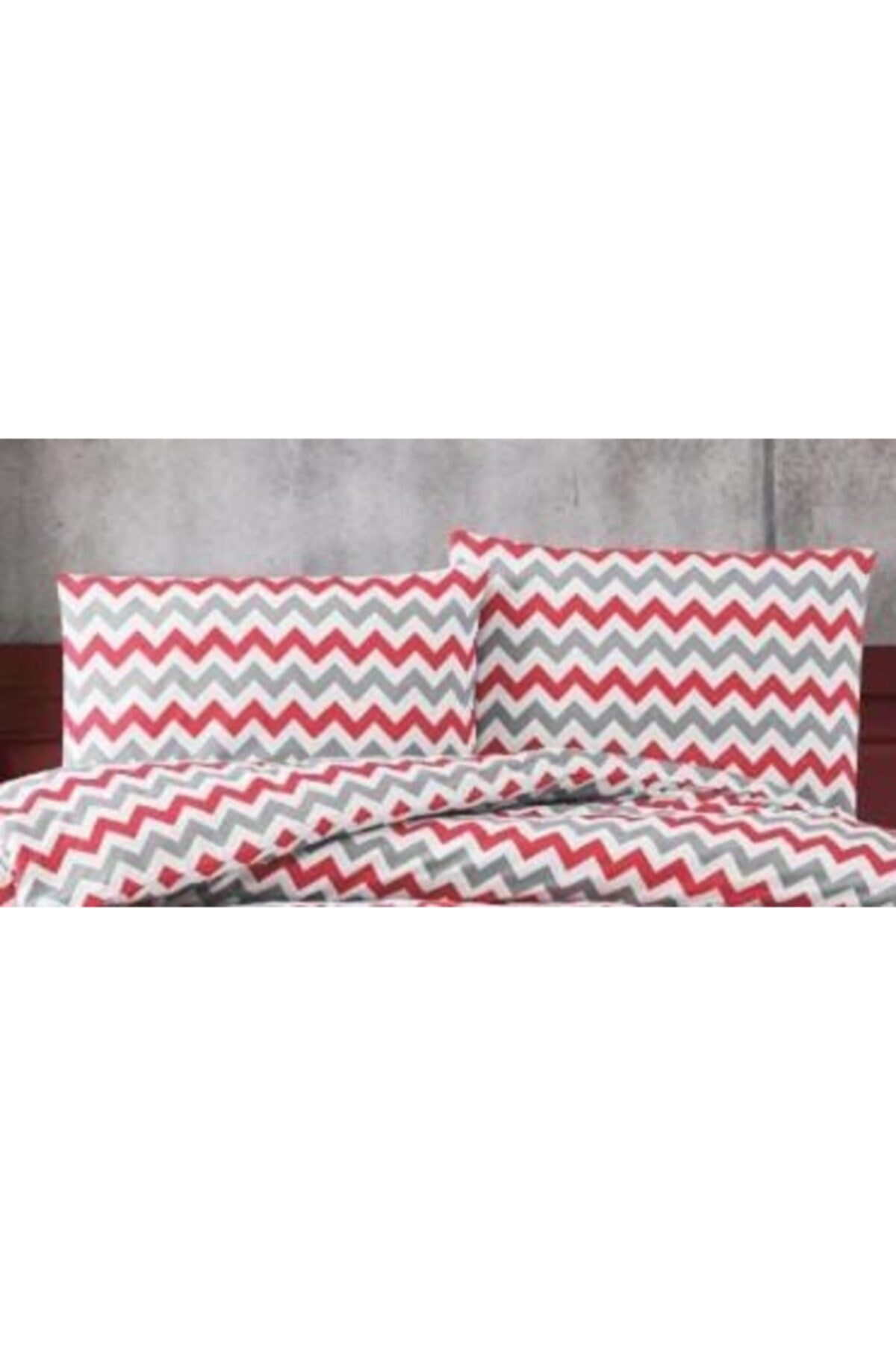 üntaş Beyaz Life Fermuarlı Yastık Kılıfı 1 Adet  50x70 Eckrmzızigzag5