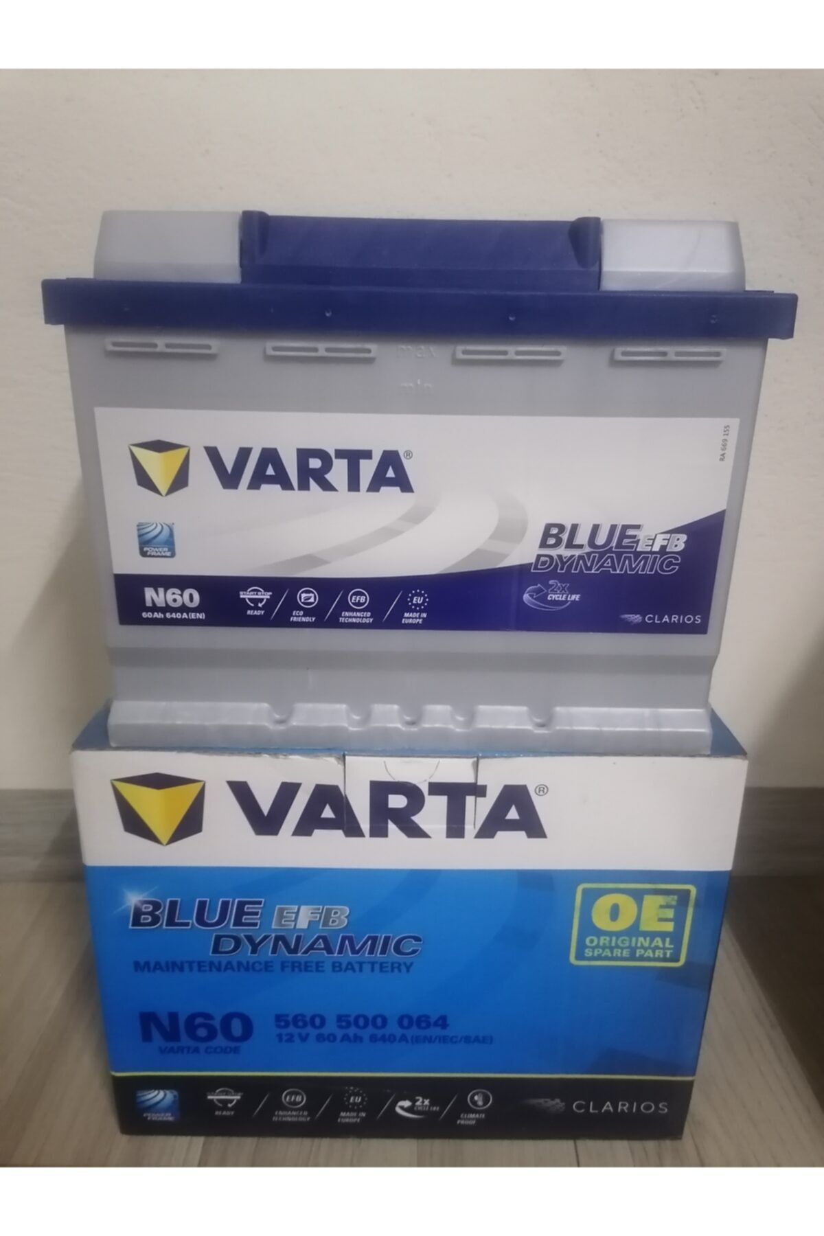Varta N60 Start Stop Aküsü