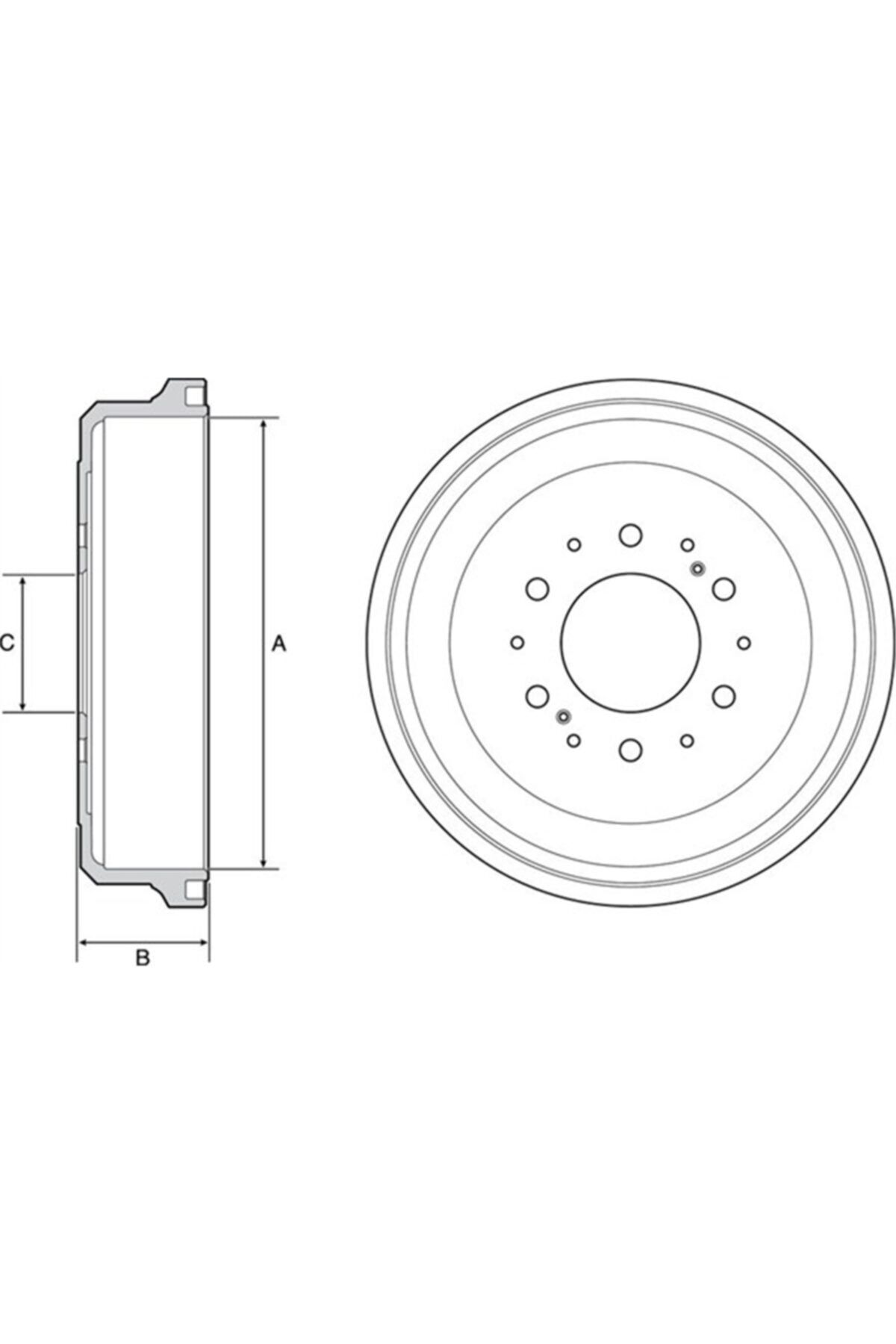 PARCAWORLD Fren Kampanası Arka Toyota Hılux Iı 2.4d 92-05 4runner 3.0t 95-02 95 02 Delphı Bf539