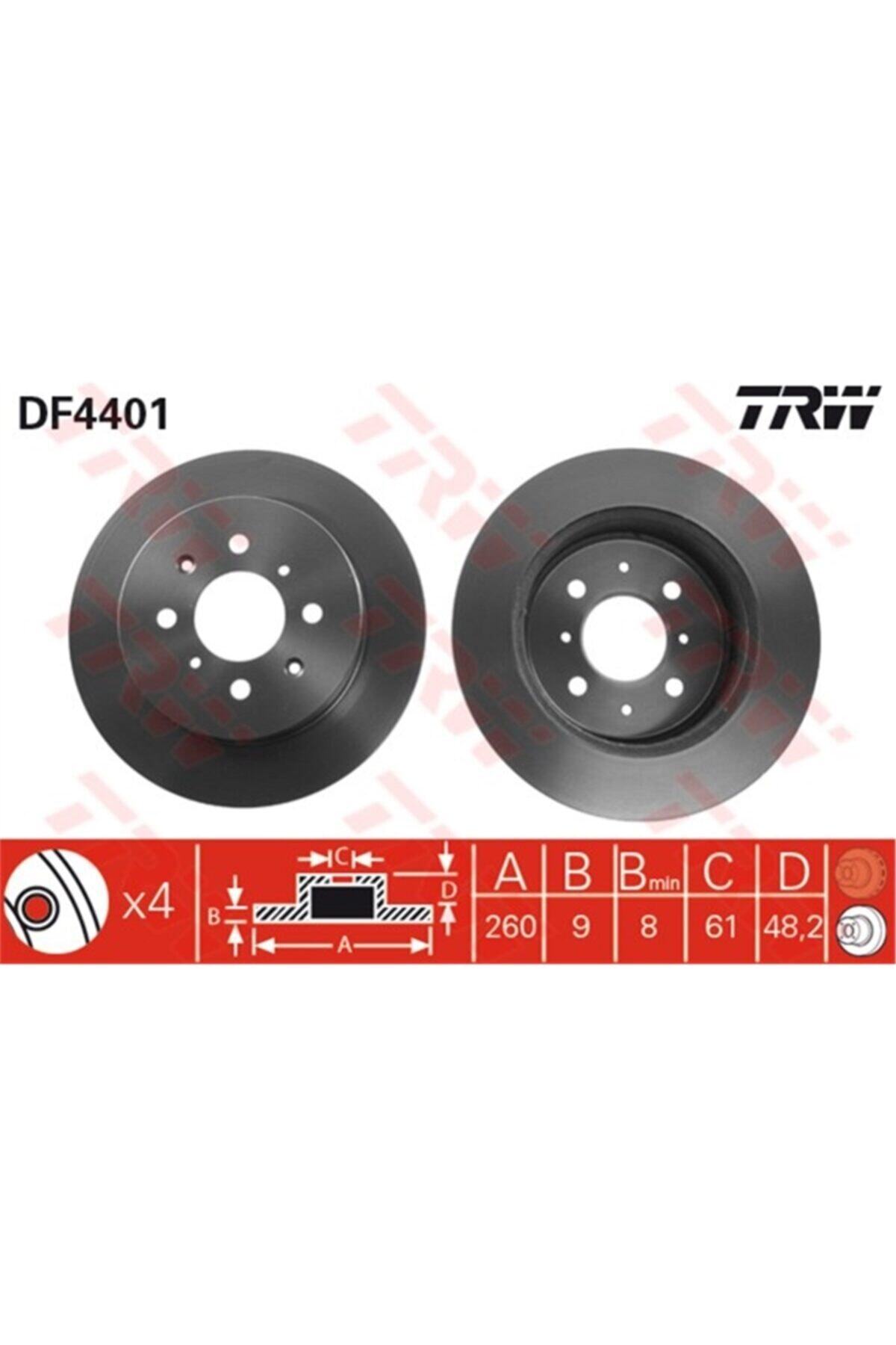 PARCAWORLD Fren Diski Arka . 42510-s5a-000 Japon Cıvıc (es, Ep, Eu) 01-05 1.6 Trw Trw Df4401