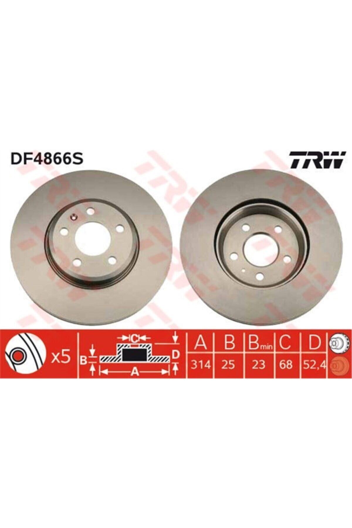 PARCAWORLD Fren Diski Ön 36232 / Ddf1663c 8k0615301 Vw A4-a5-q5 08- Bm Trw Trw Df4866s