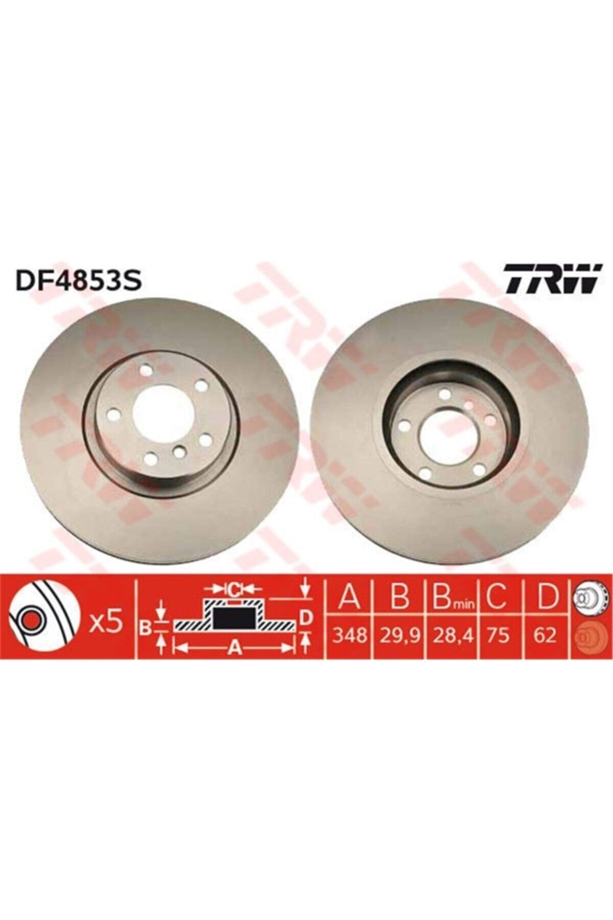 PARCAWORLD Fren Diski Ön Takım 34116886477 Bmw X5 E70-x5 F15-x6 E72-x6 F16 07-19 Bm Trw Trw Df4853s