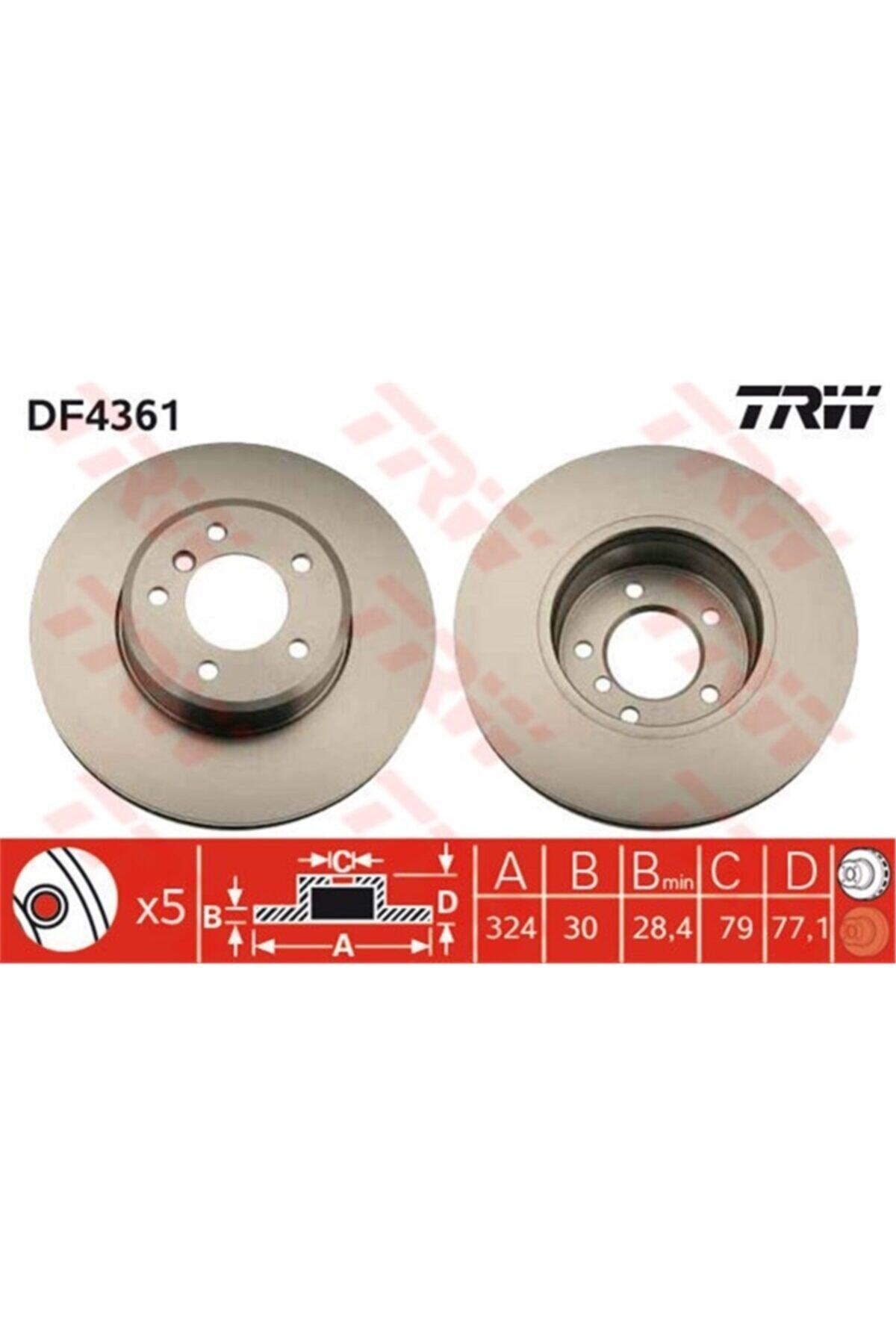 PARCAWORLD Fren Diski Ön Takım 34116864906 Bmw E60-e61-e63-e64 03-10 Bm Trw Trw Df4361