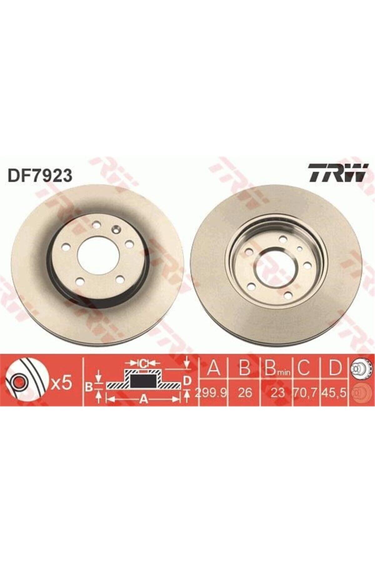 PARCAWORLD Fren Diski Ön Adet 16 Inch 300mm 569076 Opel Astra J Zafira C 10- 10- Trw Trw Df7923