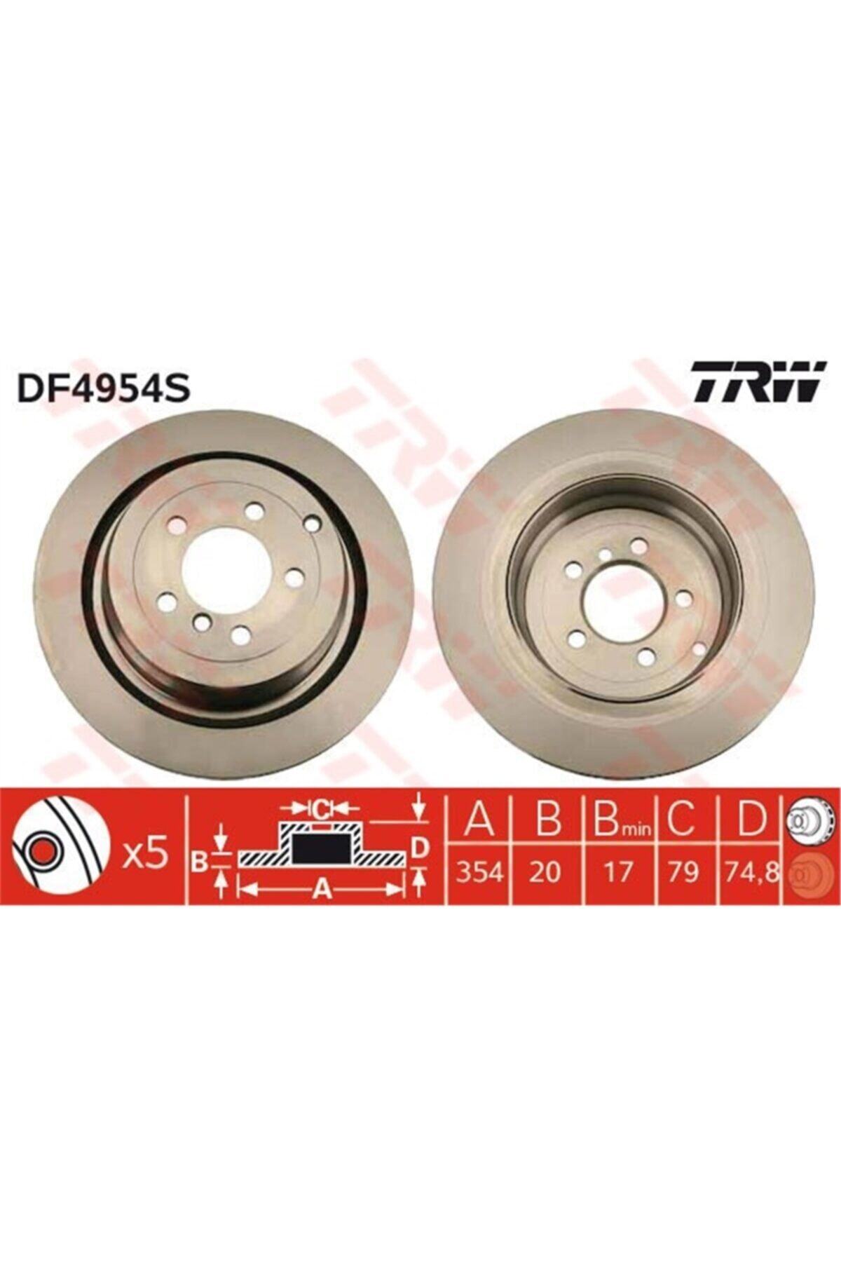 PARCAWORLD Fren Diski Arka Takım Sdb500201 Bmw Land Rover Range Rover Iıı 02-12 3.0 D-4.4 D Trw Trw Df4954s