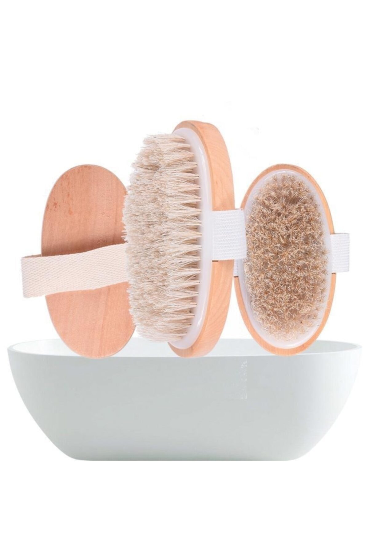 Lisinya Parlak Ve Pürüzsüz Görünüm Sağlayan %100 Doğal At Kılı Selülit Fırçası (oval)