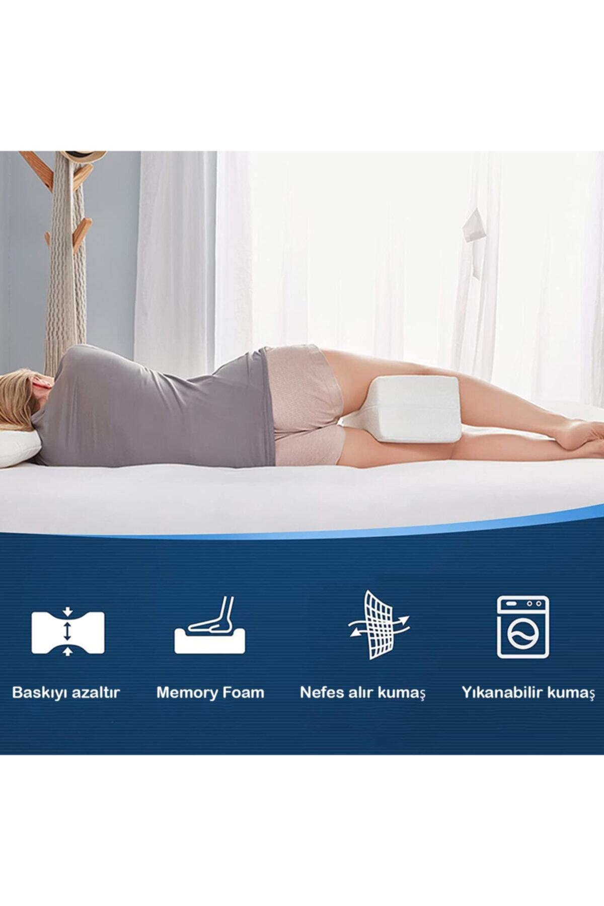 andela Ortopedik Yastık Hamile Bacak Arası Yastığı Bel Omurga Ağrısı Destek Yastığı
