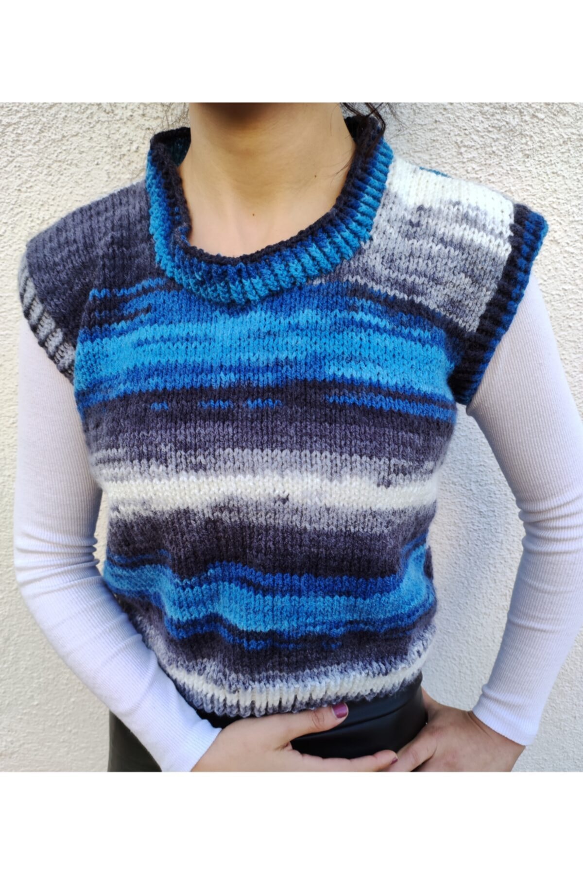 erdidu El Yapımı Renkli Süveter