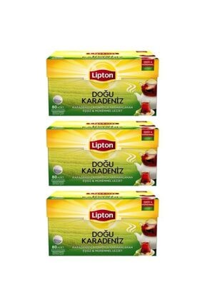 Lipton Doğu Karadeniz Demlik Poşet Çay 80 Lı 3 Paket