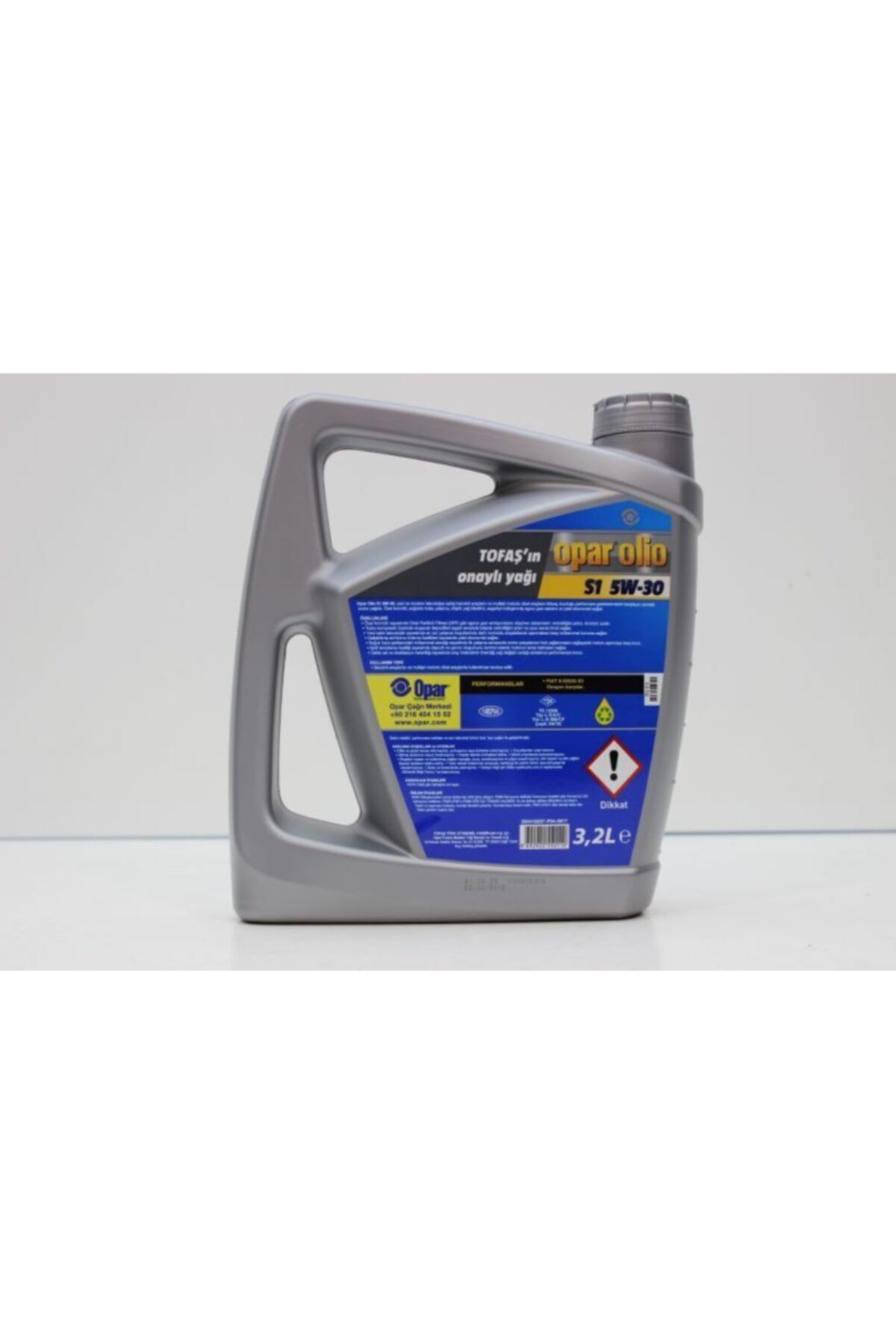 ünlü oto Opar Olio S1 5w-30 3.2 Litre Motor Yağı