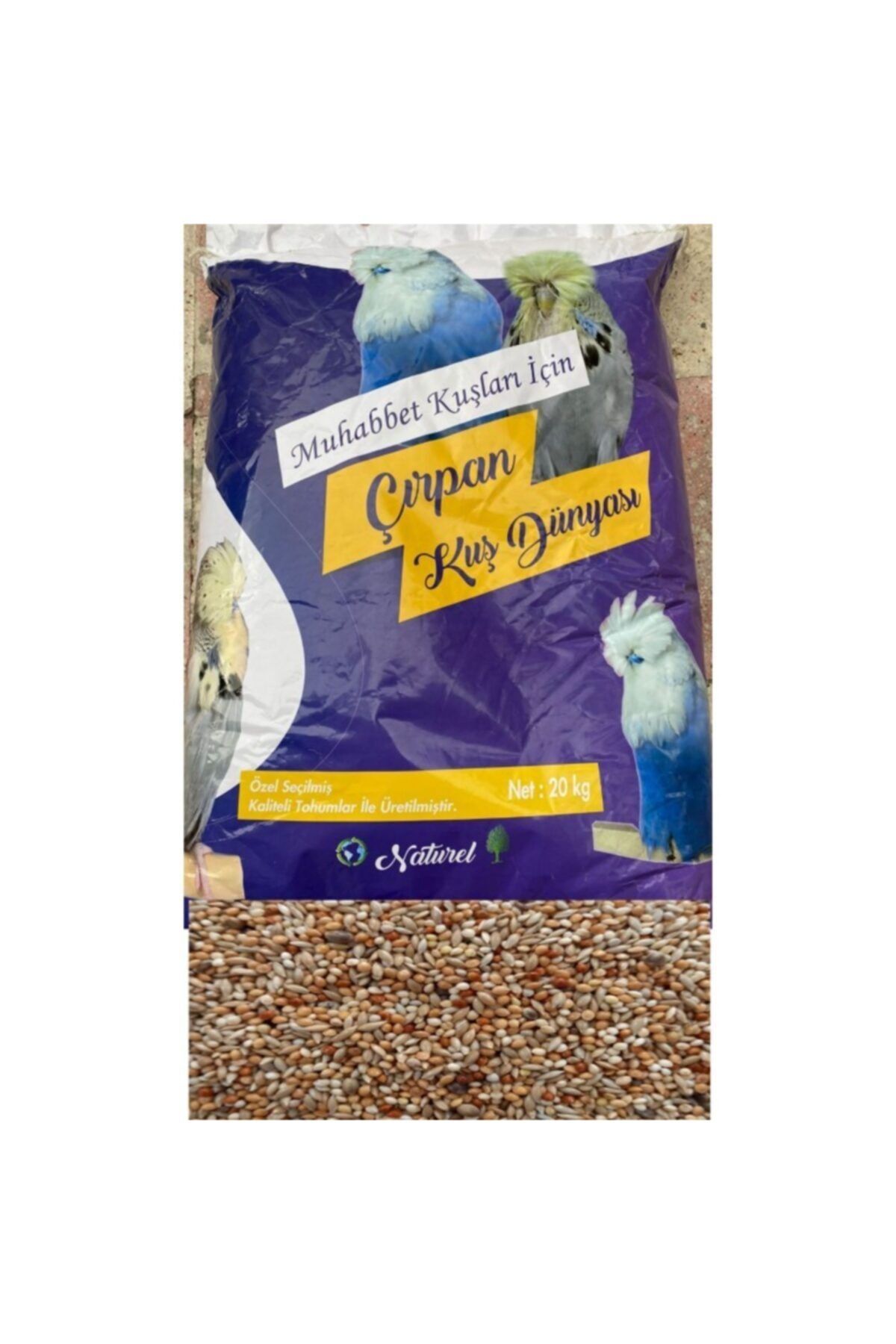 ÇIRPAN KUŞ DÜNYASI 20kg Çırpan Lüx Üretim Yemi 6 Li Karışım